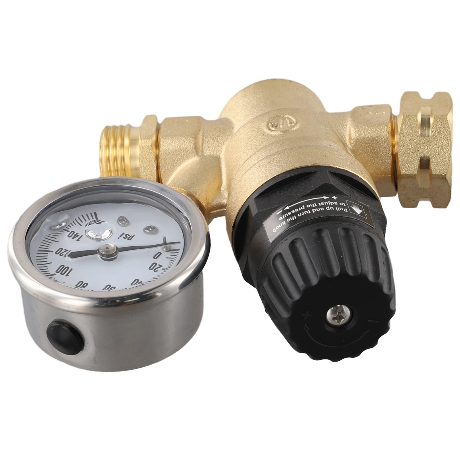 3/4in Brass Water Pressure Regulator Reducer With Gauge Meter For Hydraulic Instability Purifier For Camper Garden Hose Traile
3/4in Brass Water Pressure Regulator Reducer With Gauge Meter For Hydraulic Instability Purifier For Camper Garden Hose Traile