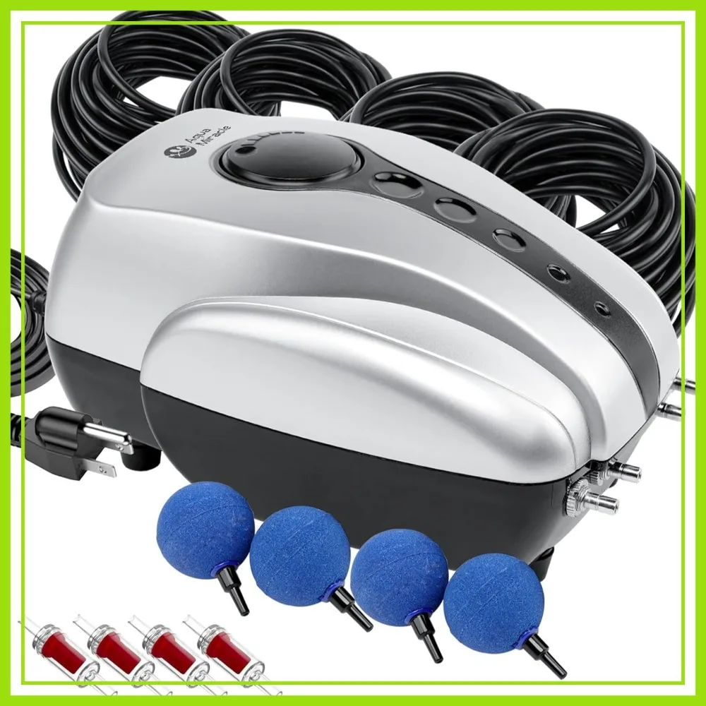Koi Pond Aerator for Up to 2000 Gallons, All-in-One Air Pump Kit with Stones & Tubing
Koi Pond Aerator for Up to 2000 Gallons, All-in-One Air Pump Kit with Stones & Tubing
