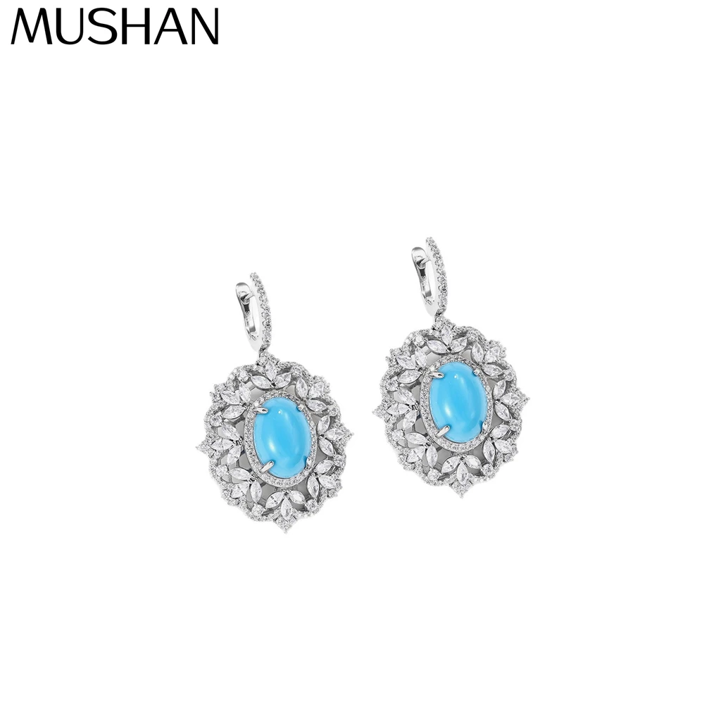 MuShan Jewelry 925 Sterling Silver Earring 5A CZ Gemstones Luxury HCD Diamond Sparkling 925 Sterling Silver Earrings Accessories
MuShan Jewelry 925 Sterling Silver Earring 5A CZ Gemstones Luxury HCD Diamond Sparkling 925 Sterling Silver Earrings Accessories