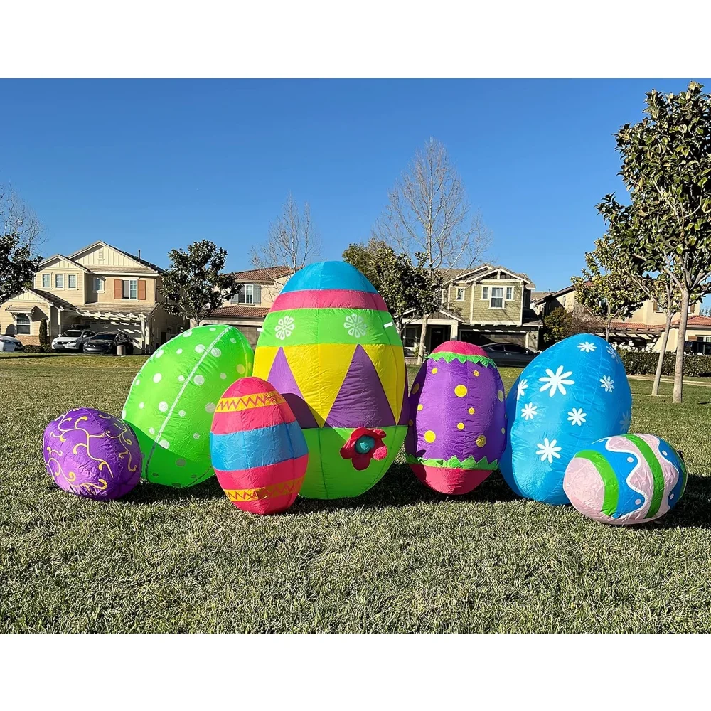 8 Foot Long Inflatable Party Cute Colorful Seven Easter Eggs Hunt Fun Patch - Yard Blow Up Decoration
8 Foot Long Inflatable Party Cute Colorful Seven Easter Eggs Hunt Fun Patch - Yard Blow Up Decoration