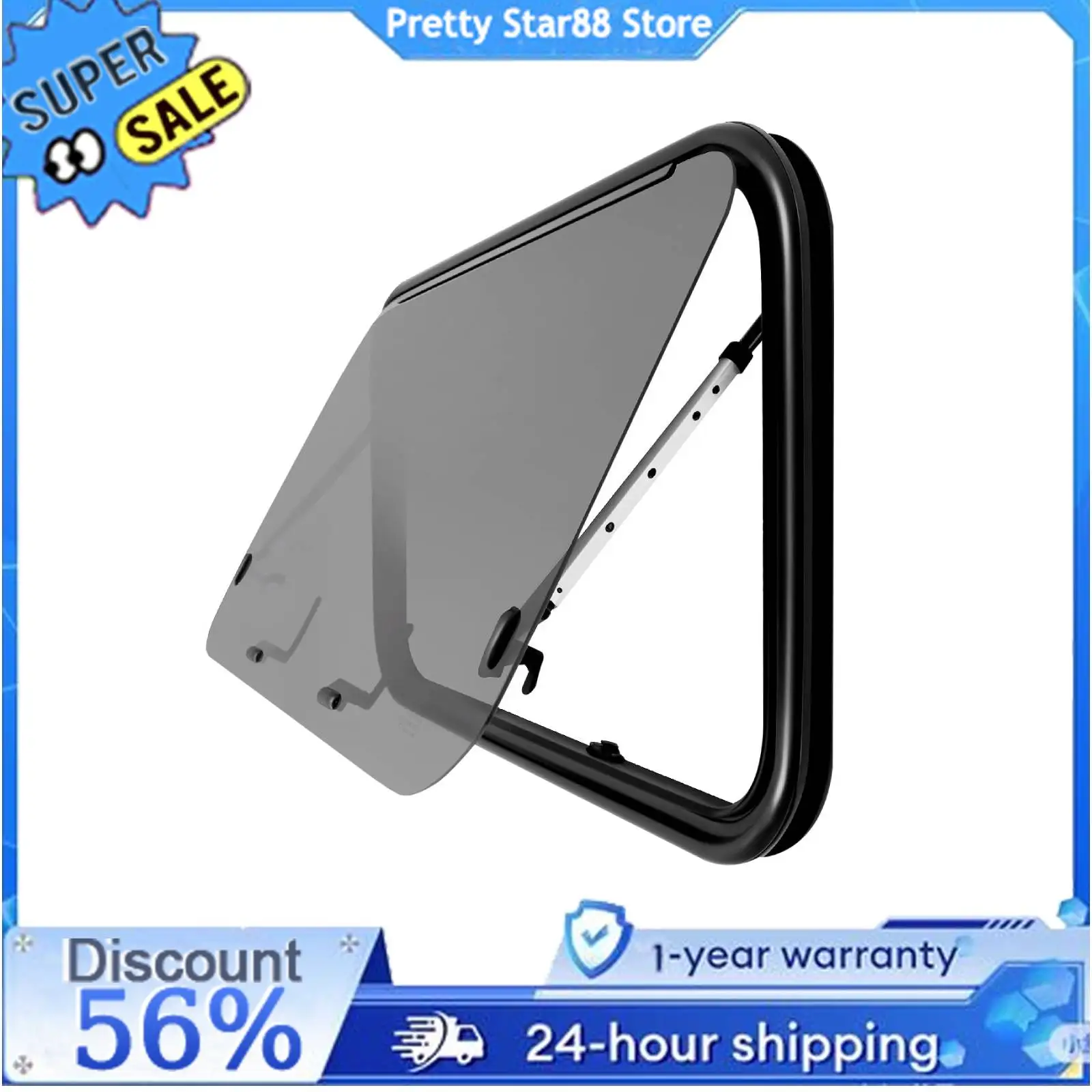RV Exit Window High Reliability RV Window RV Push Out Window 4 Practical Handles for RVs Trailers/Pickup Trucks/Conversion Vans
RV Exit Window High Reliability RV Window RV Push Out Window 4 Practical Handles for RVs Trailers/Pickup Trucks/Conversion Vans