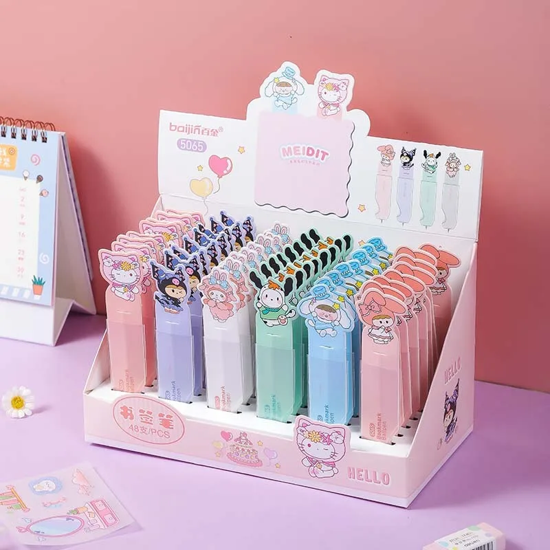 Sanrio Cartoon Cute Bookmark Rollerball Pen Bookmark Stroke Key Note Black Ballpoint Pen Student School Stationery Wholesale
Sanrio Cartoon Cute Bookmark Rollerball Pen Bookmark Stroke Key Note Black Ballpoint Pen Student School Stationery Wholesale
