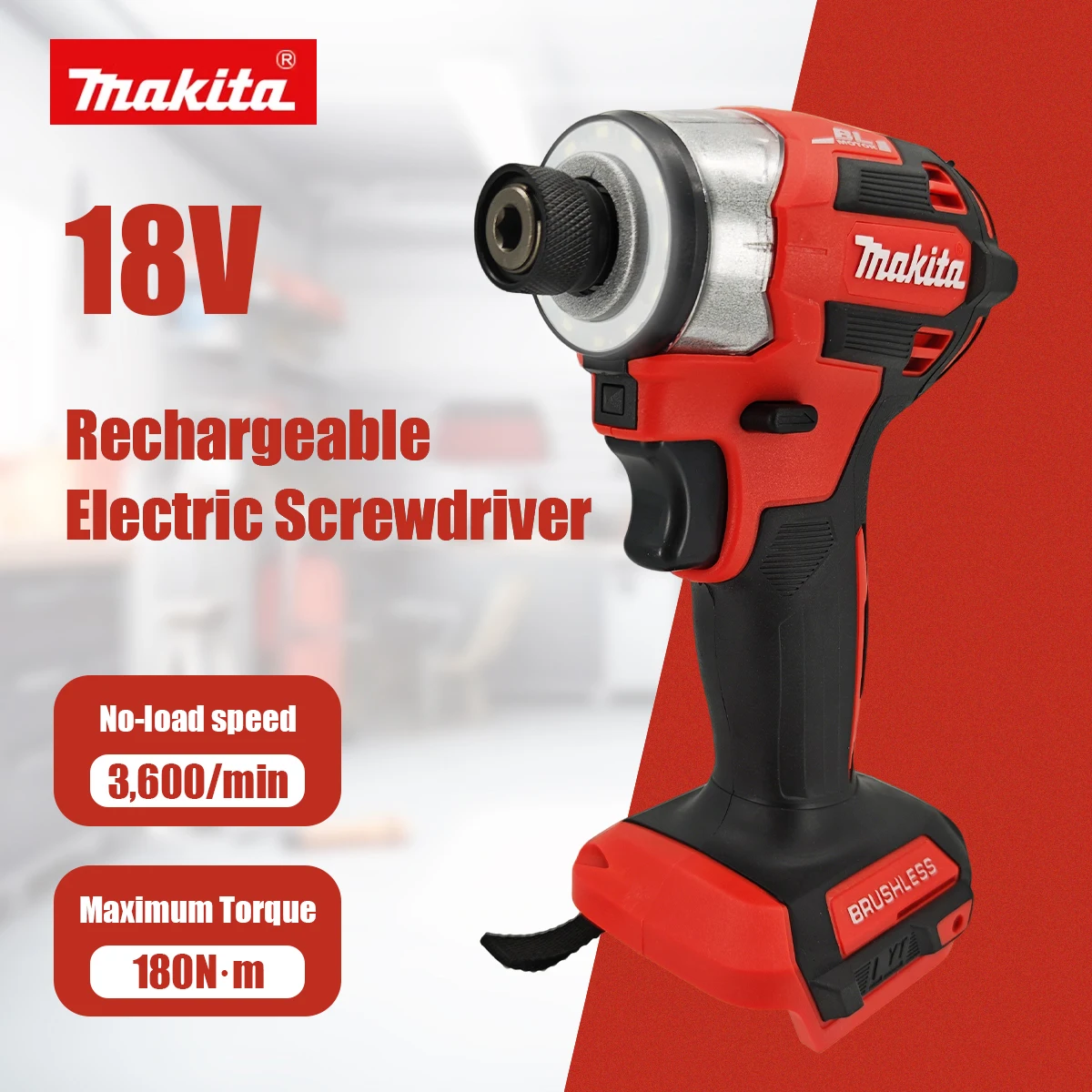 Бесщеточная дрель Makita DTD173D, красная, 18В, 180Нм, для дома и DIY, электрическая, для дерева/болтов/Т-образных шурупов
Бесщеточная дрель Makita DTD173D, красная, 18В, 180Нм, для дома и DIY, электрическая, для дерева/болтов/Т-образных шурупов