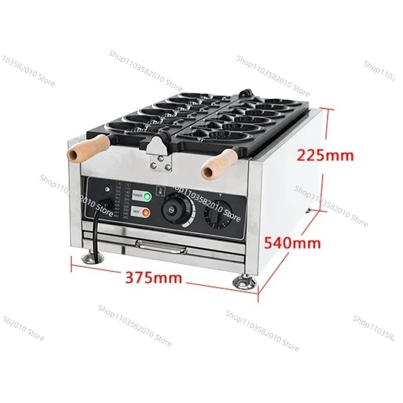 Commercial Electric Taiyaki Maker, Fish Shape Waffle Machine with Closed Mouth, Non-stick Fish Shaped Cake Iron for Bakery
Commercial Electric Taiyaki Maker, Fish Shape Waffle Machine with Closed Mouth, Non-stick Fish Shaped Cake Iron for Bakery