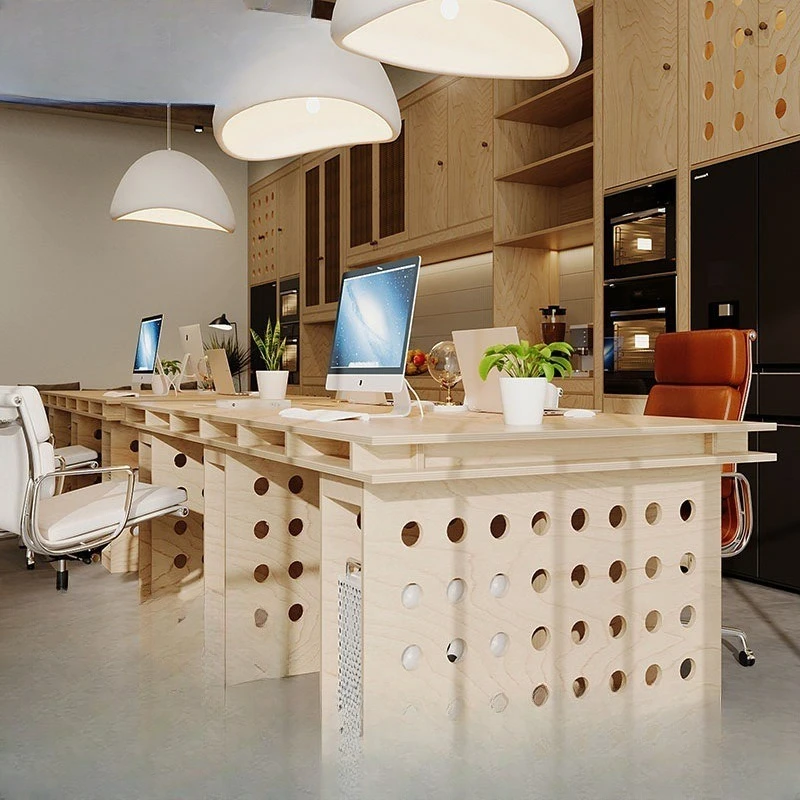 Ocean board desk birch hole board computer table rectangular workbench simple and advanced sense
Ocean board desk birch hole board computer table rectangular workbench simple and advanced sense