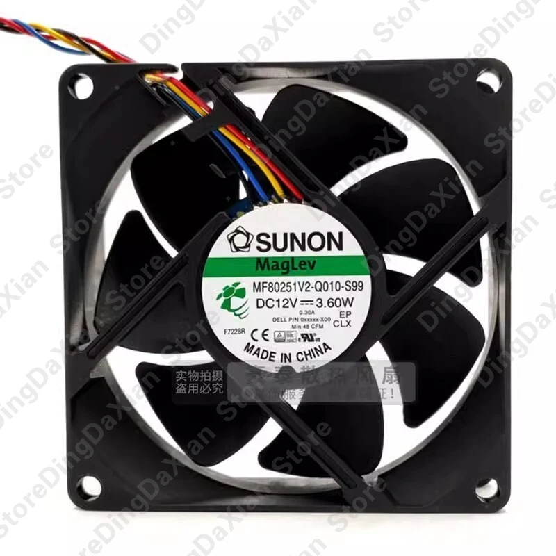 D+ For SUNON MF80251V2-Q010-S99 1PCS DC12V 3.60W 8CM 4-Wire PWM Silent Cooling Fan 8025 80×80×25mm
D+ For SUNON MF80251V2-Q010-S99 1PCS DC12V 3.60W 8CM 4-Wire PWM Silent Cooling Fan 8025 80×80×25mm