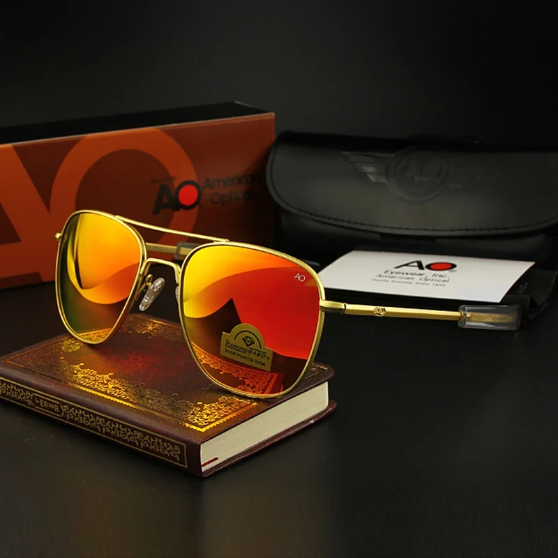 American Pilot Sunglasses Man Army Military Aviation AO Sun Glasses Woman Luxury Brand Vintage Titanium Frame Driving Shade Male
American Pilot Sunglasses Man Army Military Aviation AO Sun Glasses Woman Luxury Brand Vintage Titanium Frame Driving Shade Male