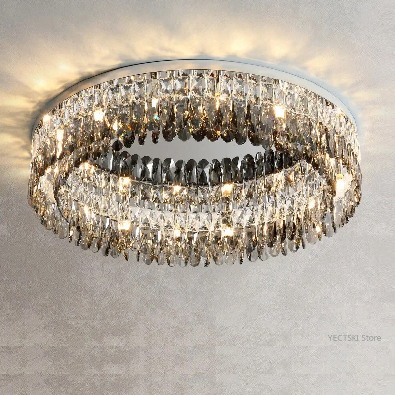 GHJUYIOL Bedroom light, round, simple, modern, living room light, luxurious, romantic, household crystal ceiling light
GHJUYIOL Bedroom light, round, simple, modern, living room light, luxurious, romantic, household crystal ceiling light