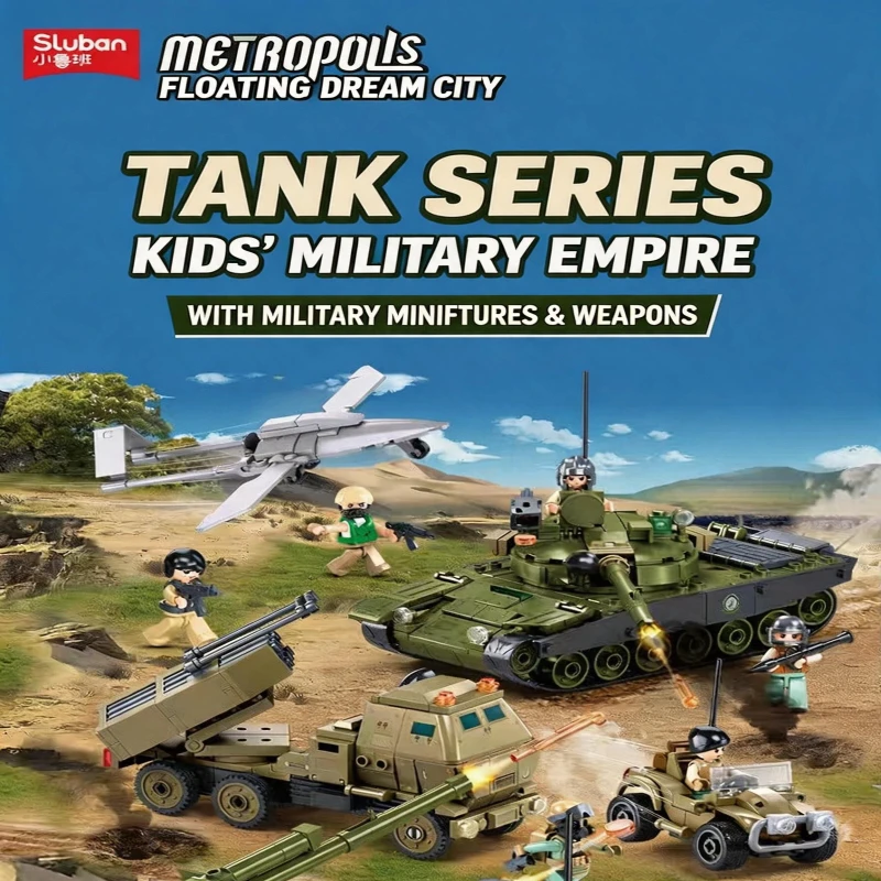 Sluban Metropolis Military Series Tank Combat Building Blocks - Boys Offensive & Defense Operations Modular Armored Vehicle Toy
Sluban Metropolis Military Series Tank Combat Building Blocks - Boys Offensive & Defense Operations Modular Armored Vehicle Toy