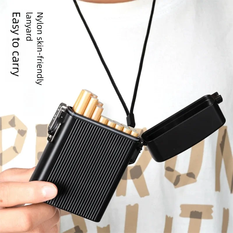 Прочный уличный портсигар - вмещает 16 сигарет, водонепроницаемый противоударный + портативная электрическая зажигалка
Прочный уличный портсигар - вмещает 16 сигарет, водонепроницаемый противоударный + портативная электрическая зажигалка