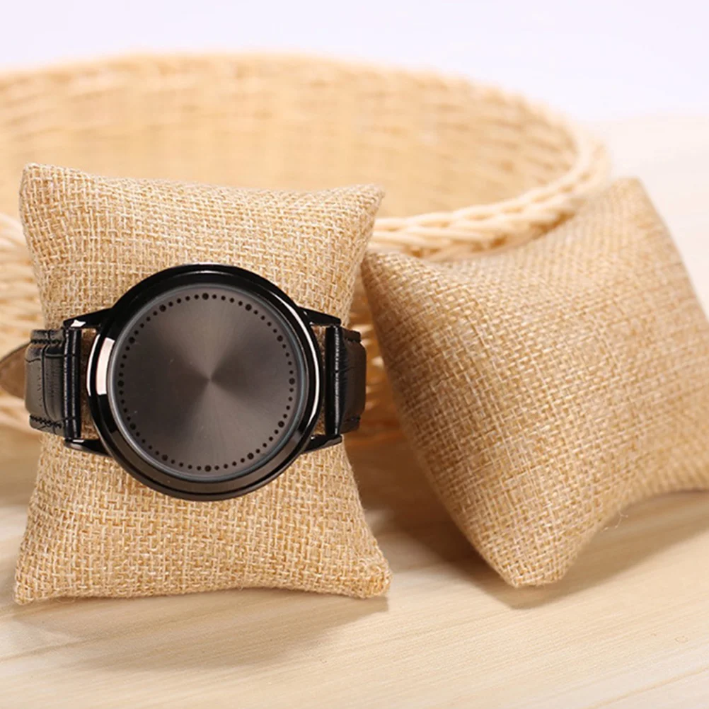 12pc Small Watch Pillow Brown Portable Display Cushion for Watch Box Imitation Linen Jewelry Bracelet Stand Bangle Chain Holder
12pc Small Watch Pillow Brown Portable Display Cushion for Watch Box Imitation Linen Jewelry Bracelet Stand Bangle Chain Holder