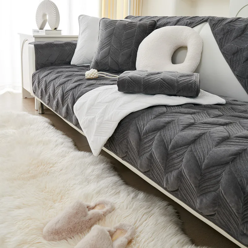 Fashion Sofa Cover Non-Slip Living Room Sofa Cover Towel Autumn And Winter Thickened Warm Embroidery Combination Sofa Cushion
Fashion Sofa Cover Non-Slip Living Room Sofa Cover Towel Autumn And Winter Thickened Warm Embroidery Combination Sofa Cushion