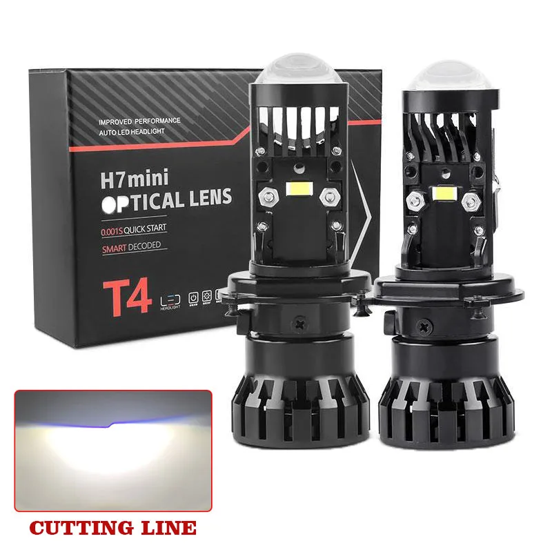 T4 Mini H4 LED Lens Headlight H7 LED Projector Bulb Canbus 12V Auto Motorcycle Headlamp High Low Beam Turbo Fan Accessories
T4 Mini H4 LED Lens Headlight H7 LED Projector Bulb Canbus 12V Auto Motorcycle Headlamp High Low Beam Turbo Fan Accessories