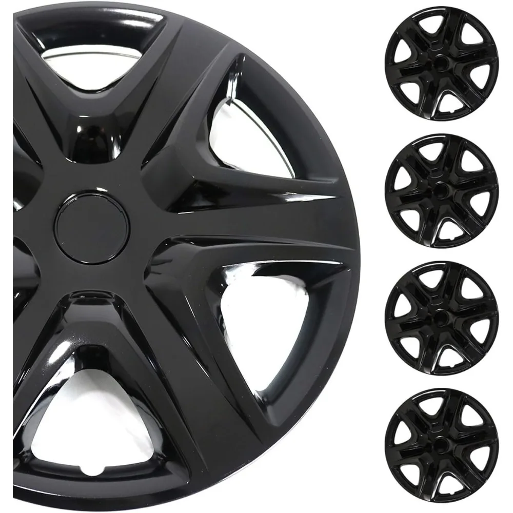 - ABS Black Hub Caps 16 Inch Set of 4, Tapas para Rines 16, Premium Wheel Covers 16 Inch, R16 Rim Cover Set, Snap On Durable Ca
- ABS Black Hub Caps 16 Inch Set of 4, Tapas para Rines 16, Premium Wheel Covers 16 Inch, R16 Rim Cover Set, Snap On Durable Ca