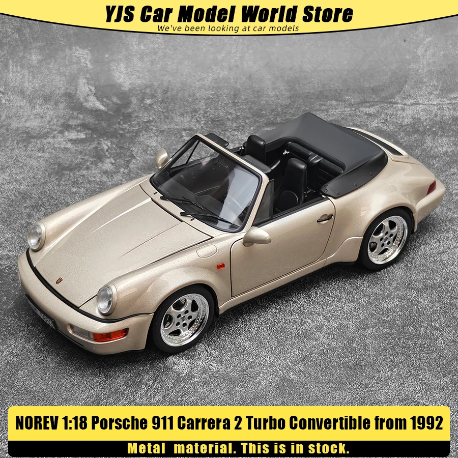NOREV diecast model 1/18 Porsche 911 Carrera 2 Turbo Convertible from 1992 car model Static ornament Holiday gift collection
NOREV diecast model 1/18 Porsche 911 Carrera 2 Turbo Convertible from 1992 car model Static ornament Holiday gift collection
