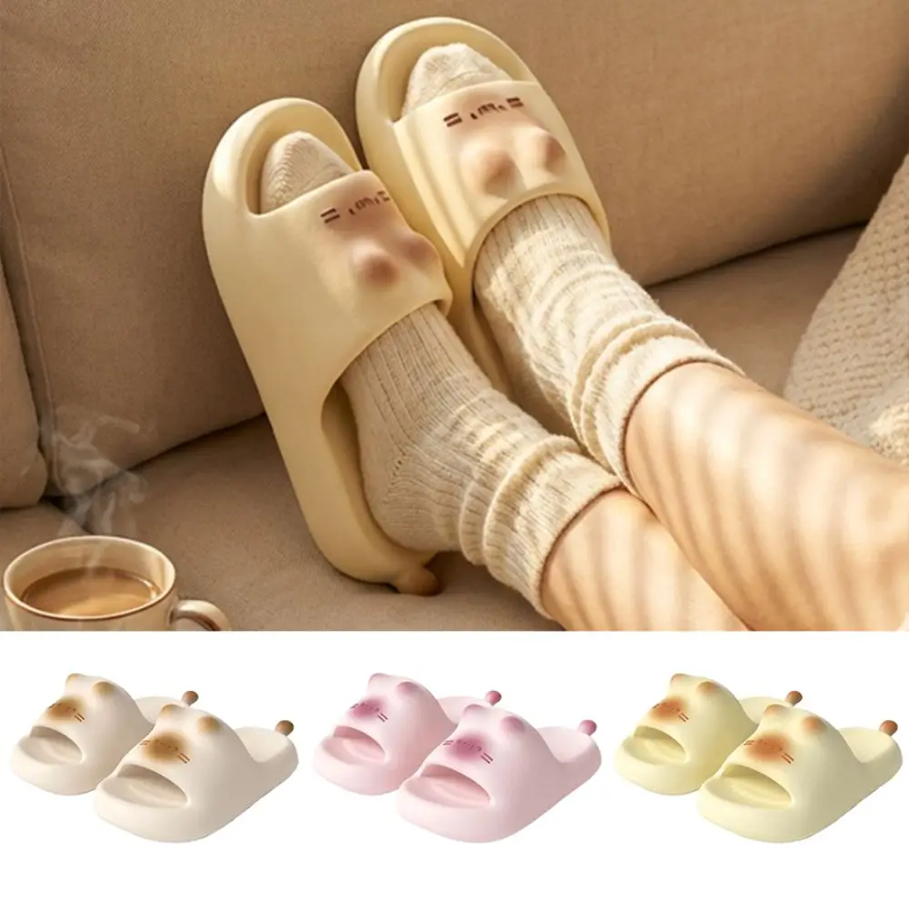 Summer Thick Bottom Cat Slippers Solid Color Soft Sole Beach Shoes Non Slip EVA House Shoes For Couples and Women
Summer Thick Bottom Cat Slippers Solid Color Soft Sole Beach Shoes Non Slip EVA House Shoes For Couples and Women