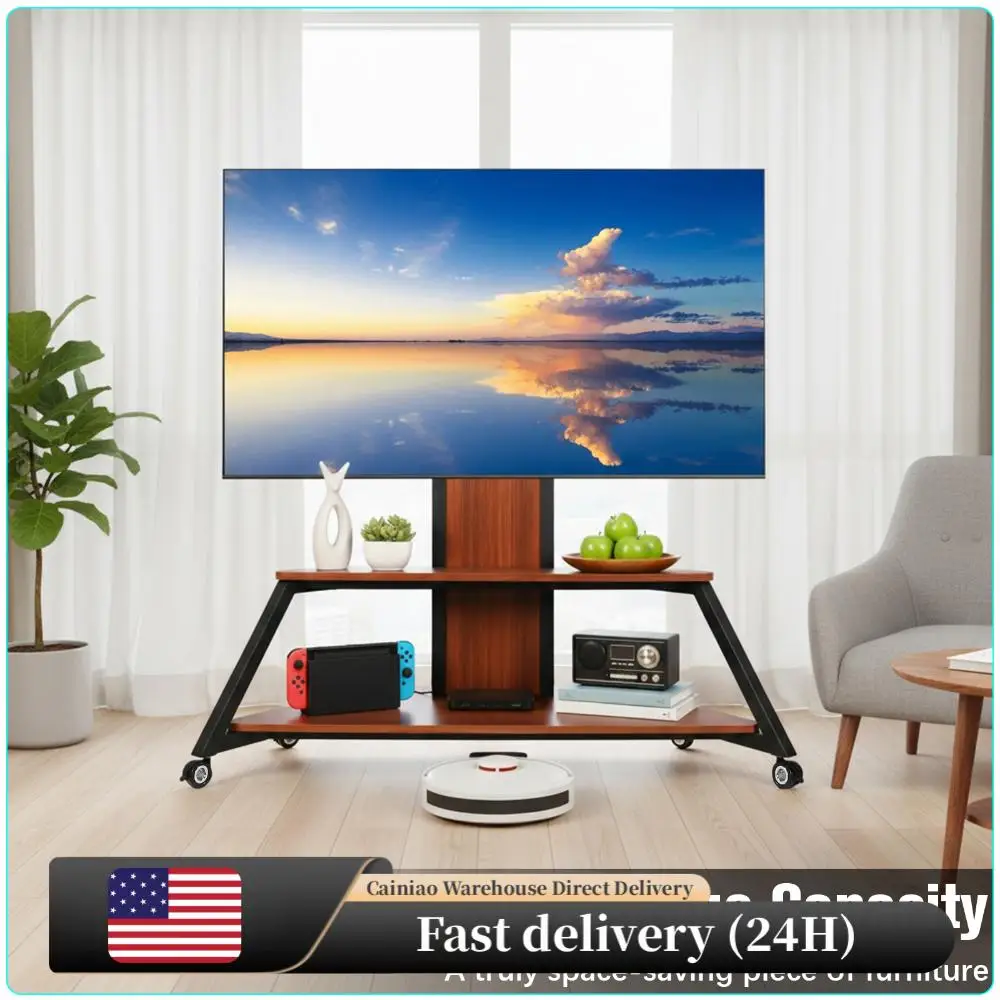 Напольная подставка на колесах для телевизоров 60-100 дюймов весом до 220 фунтов с полкой для ноутбука, поворотная тележка для ТВ, регулируемая по высоте, с фиксируемыми колесами
Напольная подставка на колесах для телевизоров 60-100 дюймов весом до 220 фунтов с полкой для ноутбука, поворотная тележка для ТВ, регулируемая по высоте, с фиксируемыми колесами