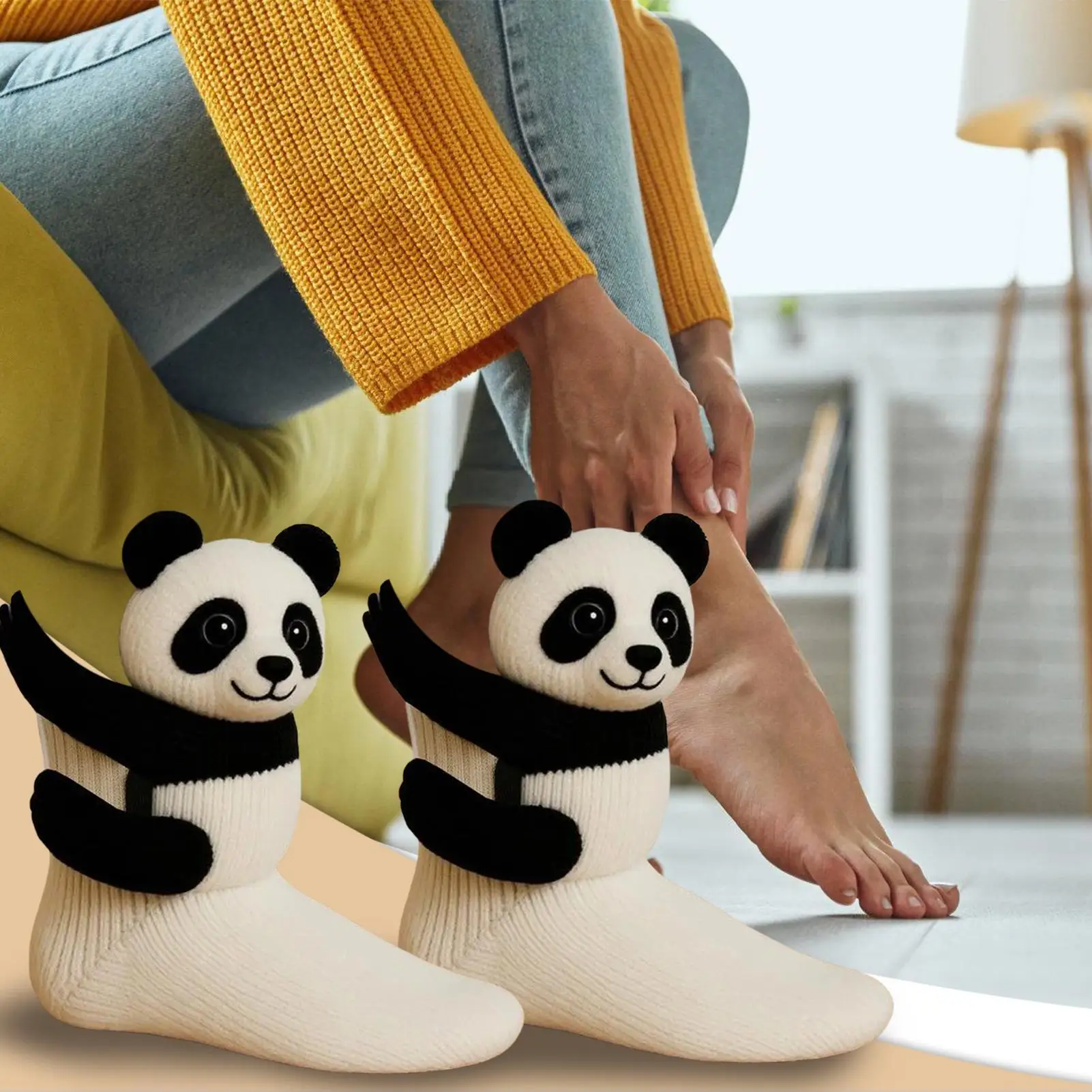 Зимние женские носки - милые вязаные носки с 3D животными, очень теплые и мягкие длинные носки для сна, гостиной, домашних праздничных подарков
Зимние женские носки - милые вязаные носки с 3D животными, очень теплые и мягкие длинные носки для сна, гостиной, домашних праздничных подарков