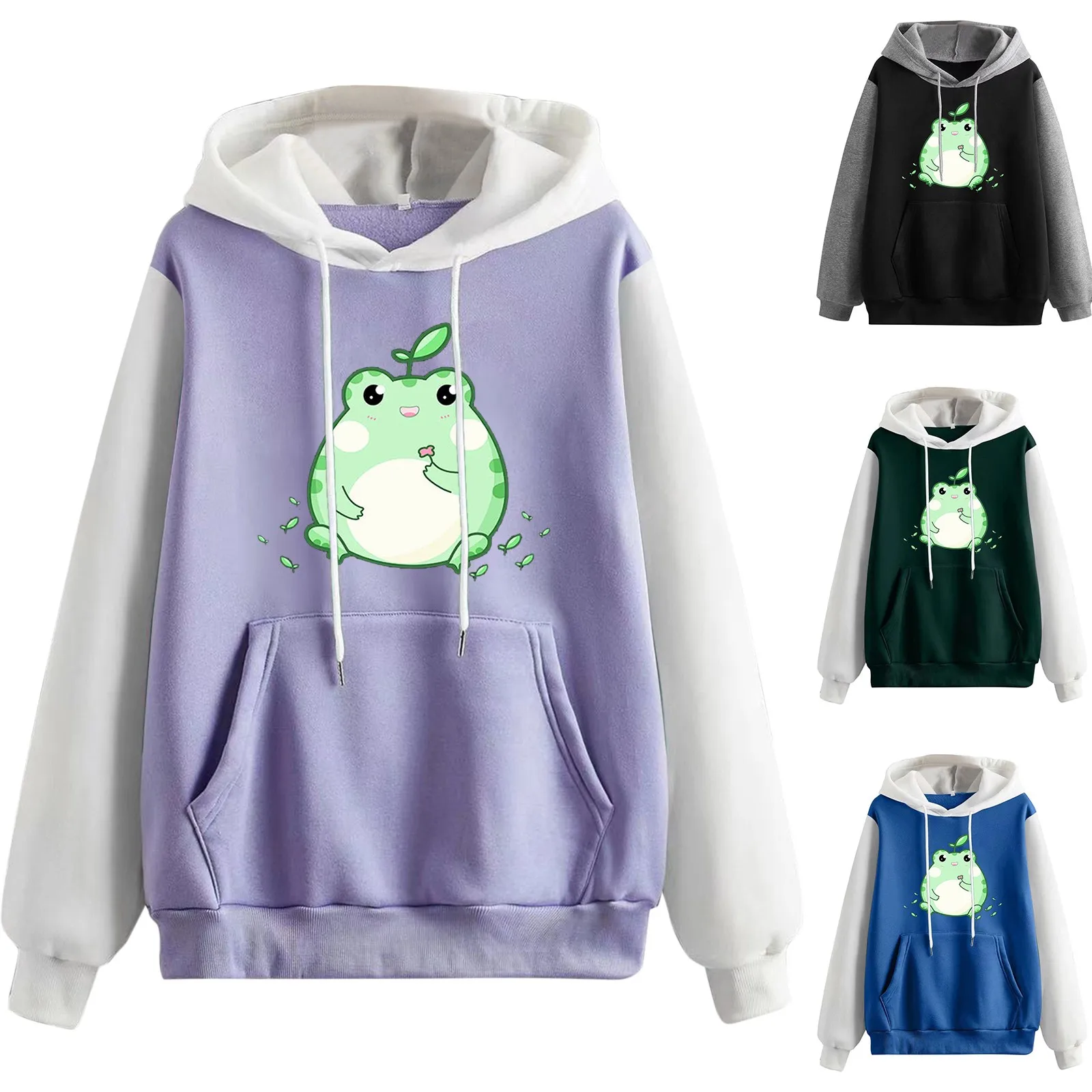 Women Hoodie Autumn Winter Warm Cute Cartoon Print Hoodie Sweatshirt Color Matching Long Sleeves Vintage Hoodies Femininas
Women Hoodie Autumn Winter Warm Cute Cartoon Print Hoodie Sweatshirt Color Matching Long Sleeves Vintage Hoodies Femininas