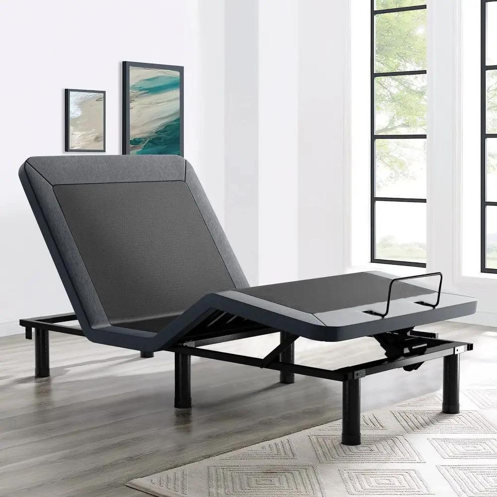 Регулируемая кровать Twin XL с беспроводным пультом управления, функцией невесомости, регулировкой наклона головы и ног, защитой от храпа, предустановленными программами, бесшумным мотором.
Регулируемая кровать Twin XL с беспроводным пультом управления, функцией невесомости, регулировкой наклона головы и ног, защитой от храпа, предустановленными программами, бесшумным мотором.