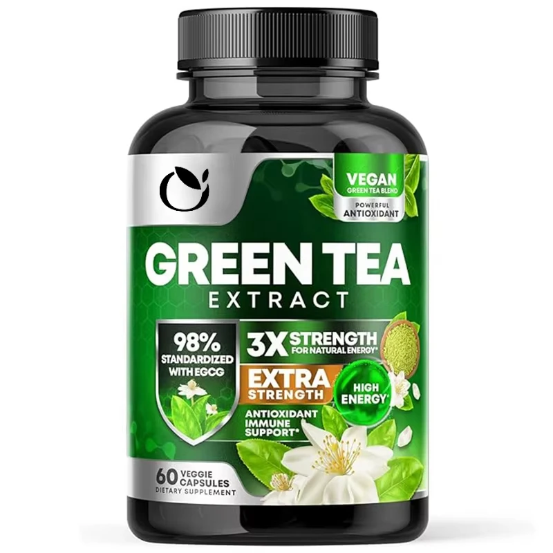 Green Tea Extract Antioxidant Supplement - Natural Energy Containing Polyphenols - Low Caffeine -60 Capsules
Green Tea Extract Antioxidant Supplement - Natural Energy Containing Polyphenols - Low Caffeine -60 Capsules