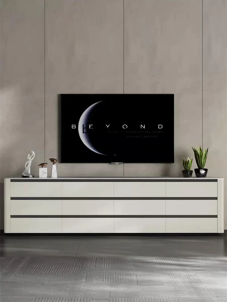 Modern simple TV cabinet household living room solid wood rock slab saddle leather, small apartment floor lockerQ
Modern simple TV cabinet household living room solid wood rock slab saddle leather, small apartment floor lockerQ