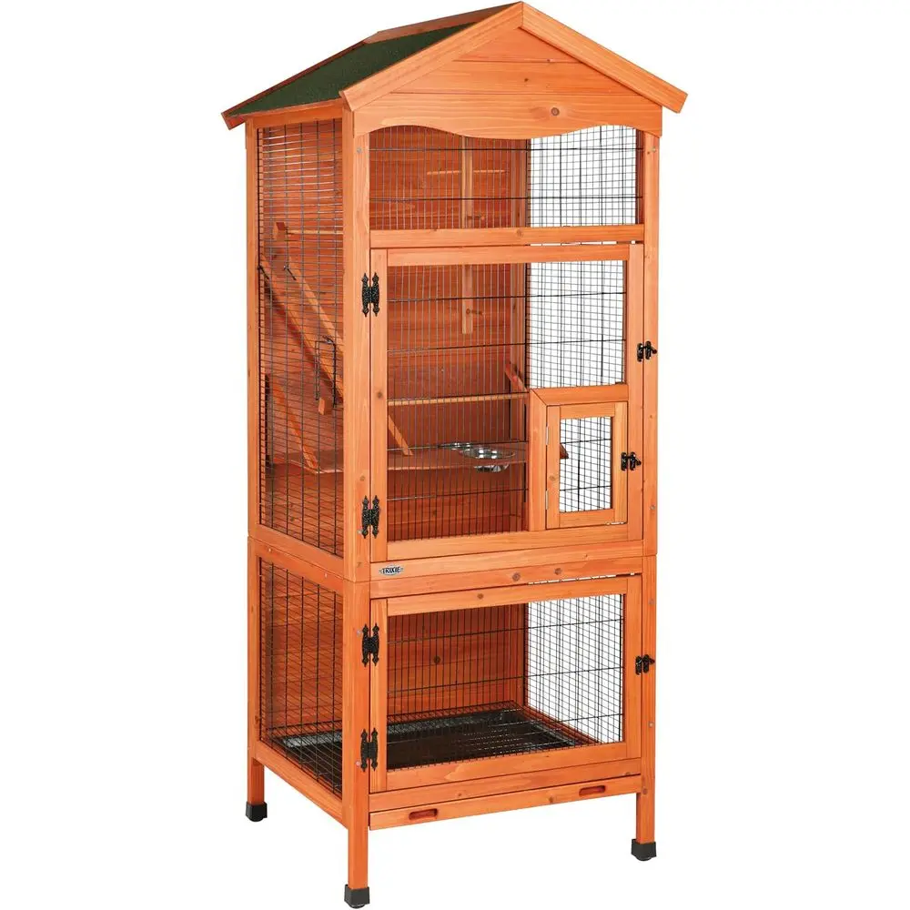Outdoor Bird Aviary, 71-in Wooden Birdcage, 2 Perches, Ideal or Small Birds, inches, Brown, (55951)
Outdoor Bird Aviary, 71-in Wooden Birdcage, 2 Perches, Ideal or Small Birds, inches, Brown, (55951)