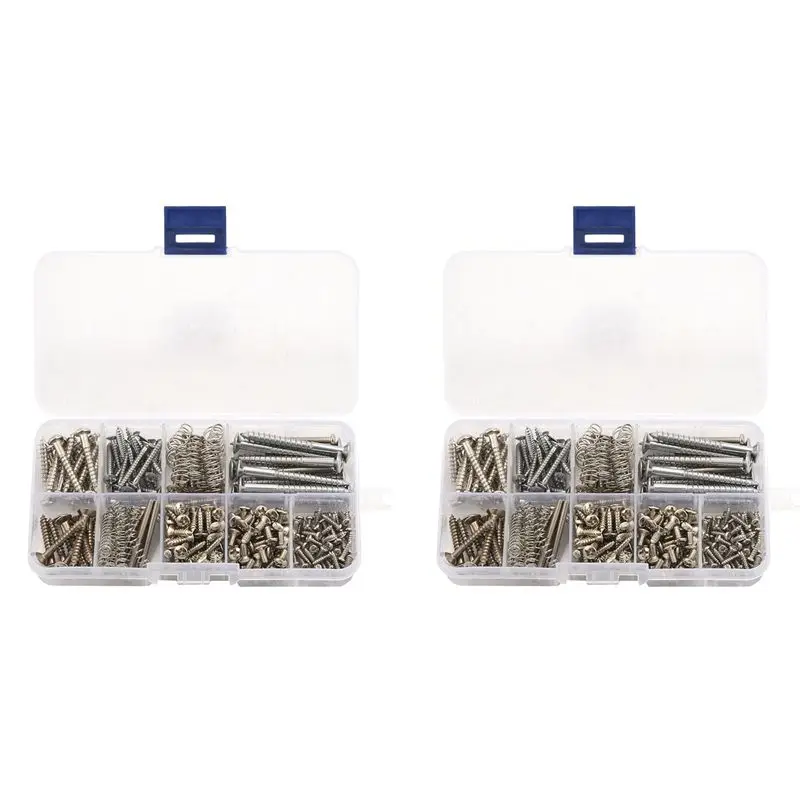 Набор гвинтов для гитары ABST, 408 шт., 9 типов, с пружинами, для электрогитары, крепления звукоснимателей, накладки, тюнера
Набор гвинтов для гитары ABST, 408 шт., 9 типов, с пружинами, для электрогитары, крепления звукоснимателей, накладки, тюнера