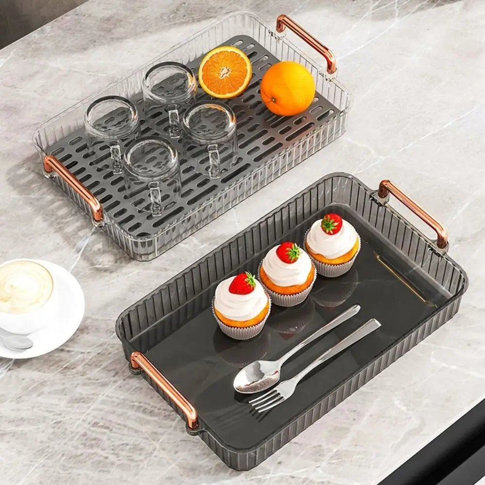 Double-layer Drain Tea Tray Clear Large Capacity Tableware Storage Tray with Handle Rectangle Cutlery Holder Counter Organizer
Double-layer Drain Tea Tray Clear Large Capacity Tableware Storage Tray with Handle Rectangle Cutlery Holder Counter Organizer