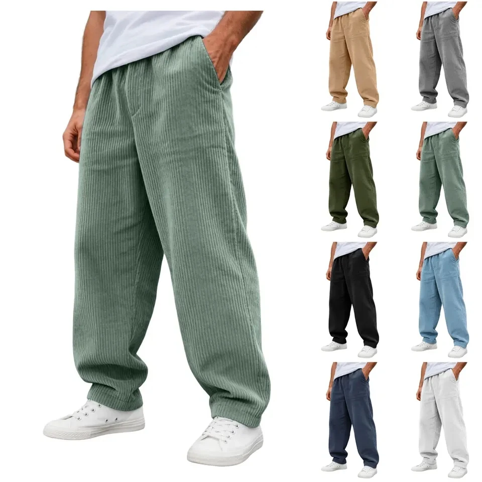 New Mens Corduroy Casual Pants Retro Loose Fit Joggers Pants Straight Sweatpants Baggy Trousers Outdoor Streetwear Male Clothes
New Mens Corduroy Casual Pants Retro Loose Fit Joggers Pants Straight Sweatpants Baggy Trousers Outdoor Streetwear Male Clothes