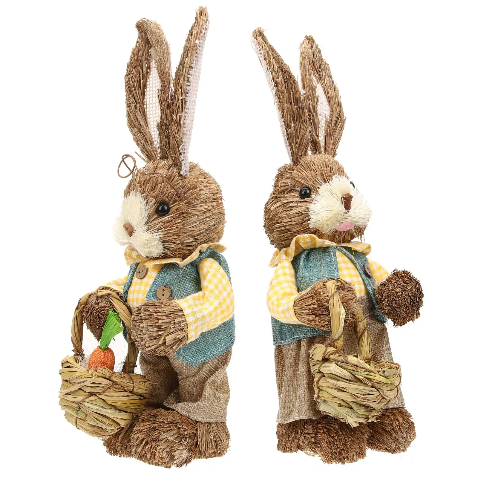2pcs Rabbit Ornament Straw Woven Bunny Figurines Easter Decor Statue Desk Garden House Centerpiece Premium Material
2pcs Rabbit Ornament Straw Woven Bunny Figurines Easter Decor Statue Desk Garden House Centerpiece Premium Material