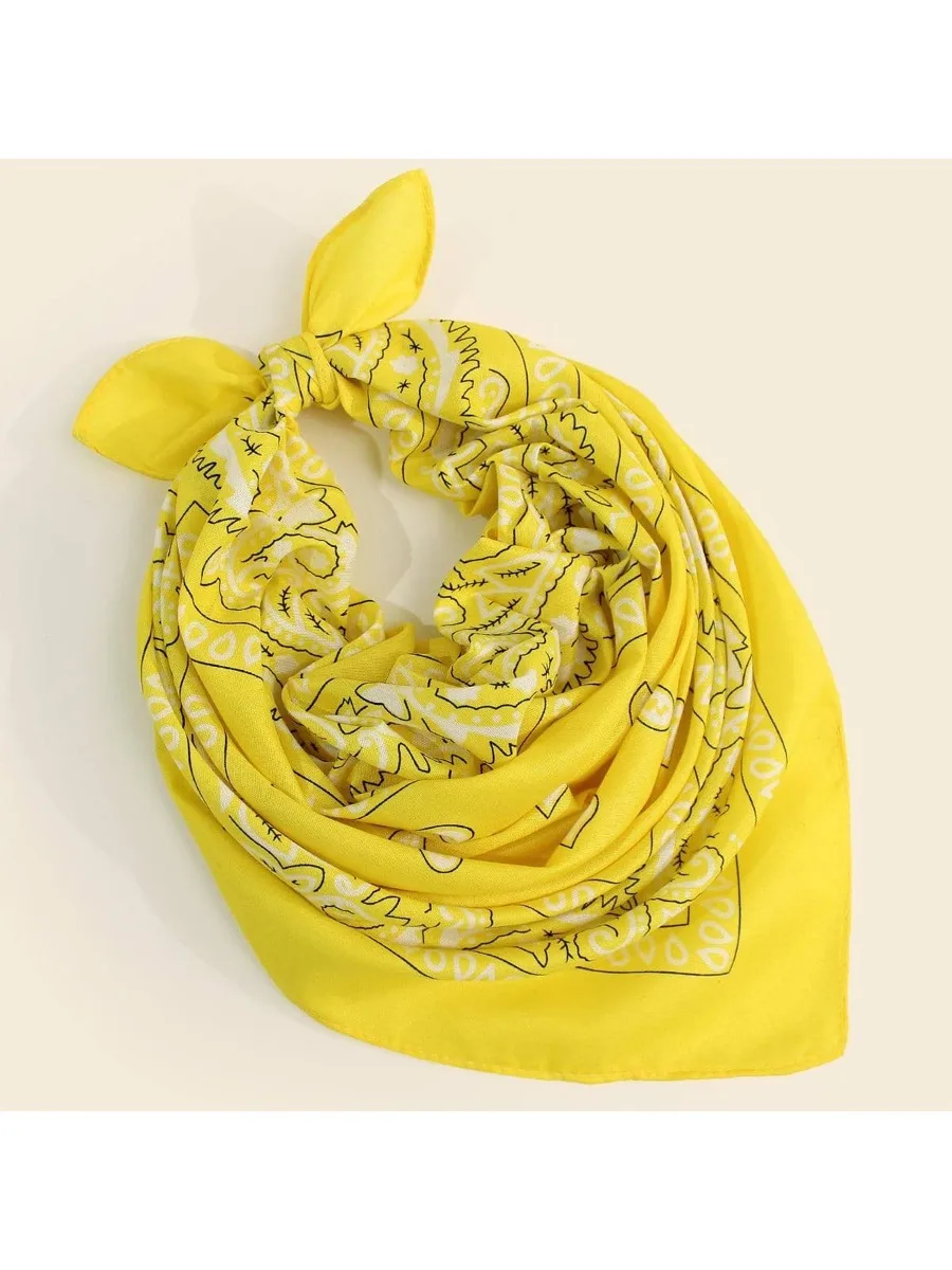 Yellow Paisley Pattern Bandana For Women Head Wrap Western Style Fashion Accessory
Yellow Paisley Pattern Bandana For Women Head Wrap Western Style Fashion Accessory