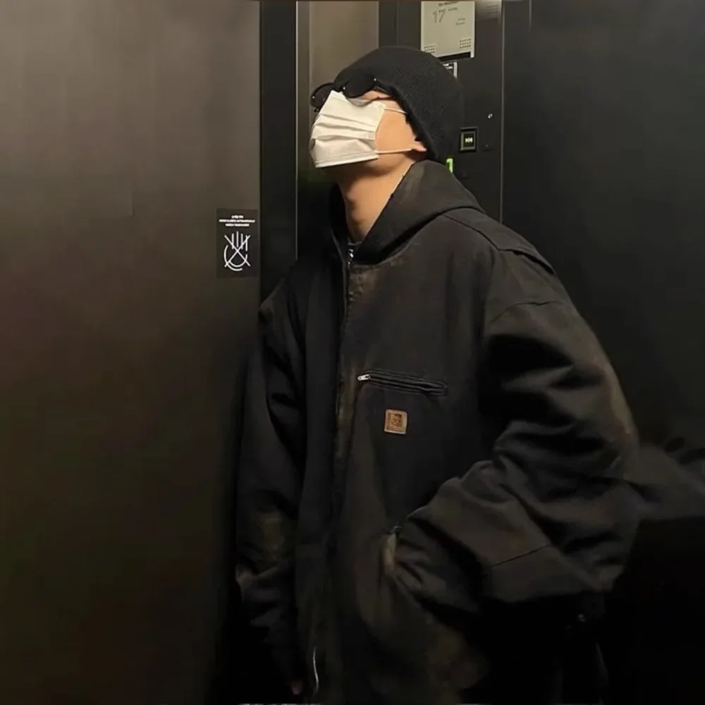 NIGO Men's Dark Old Retro Black Jacket Punk Style Autumn Winter High Street Cotton Clothes Hooded Sweater Jacket #NGTOP11498
NIGO Men's Dark Old Retro Black Jacket Punk Style Autumn Winter High Street Cotton Clothes Hooded Sweater Jacket #NGTOP11498