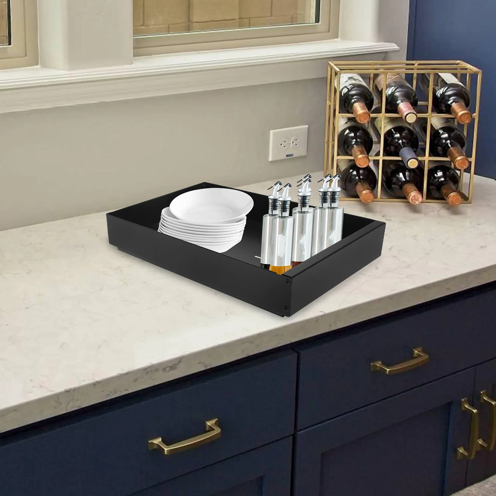 Heavy Duty Pull Out Cabinet Organizer Kitchen Storage Slide Out Drawer Rack Cabinet Extender Shelf for Dish Drain and Dry
Heavy Duty Pull Out Cabinet Organizer Kitchen Storage Slide Out Drawer Rack Cabinet Extender Shelf for Dish Drain and Dry