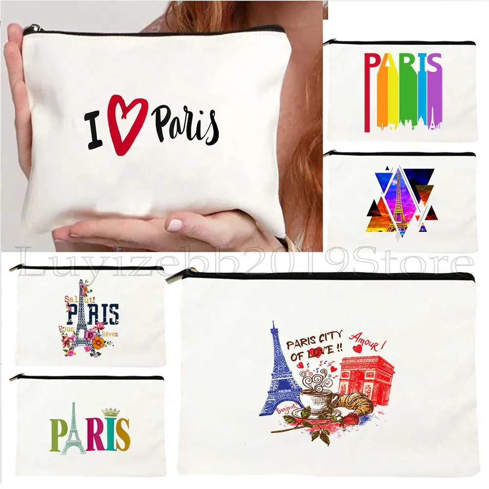 Vintage Paris Eiffel Tower Heart Cafe Souvenir Gifts France Skyline Floral Letter Print Cosmetic Makeup Bag Pencil Case Pouch
Vintage Paris Eiffel Tower Heart Cafe Souvenir Gifts France Skyline Floral Letter Print Cosmetic Makeup Bag Pencil Case Pouch