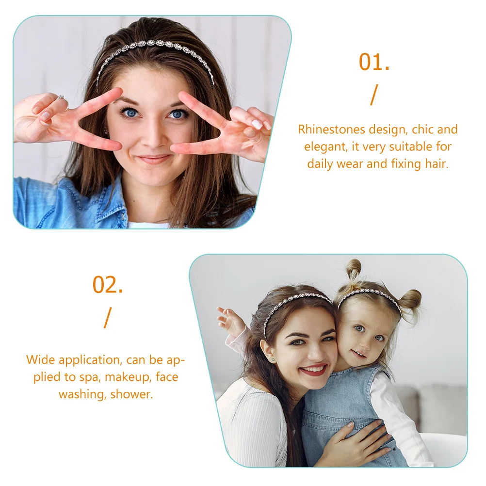 2Pcs Non slip Headb Diamonds Women Girl Rhinestones Teeth Comb Face Wash Hair Accessories Comfortable Daily Wear
2Pcs Non slip Headb Diamonds Women Girl Rhinestones Teeth Comb Face Wash Hair Accessories Comfortable Daily Wear