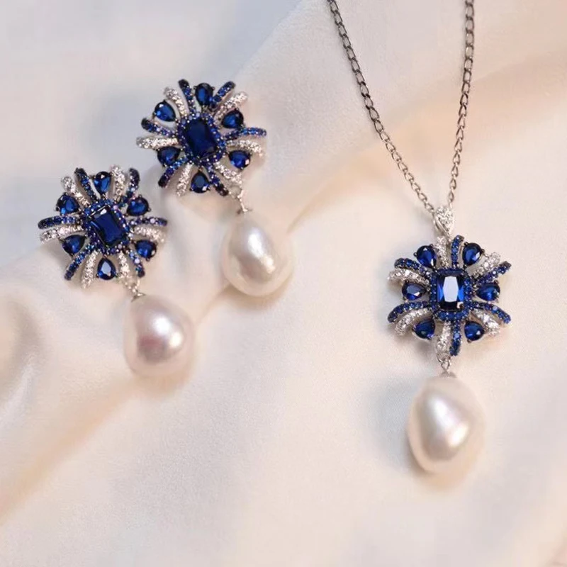 Natural Fresh Water Baroque Pearl Necklace Earrings Sets For Women Fine Jewelry 925 SilverBlue Green Yellow Colors Free Shipping
Natural Fresh Water Baroque Pearl Necklace Earrings Sets For Women Fine Jewelry 925 SilverBlue Green Yellow Colors Free Shipping