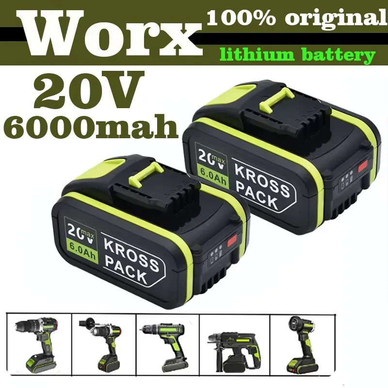 Original WORX 18650 Lithium-ion Battery, 20V 4.0Ah/5.0Ah/6.0Ah WA3553,WA3551,WA3551,WA3572,WA3553,WX390,WA3551,WX178,WU268
Original WORX 18650 Lithium-ion Battery, 20V 4.0Ah/5.0Ah/6.0Ah WA3553,WA3551,WA3551,WA3572,WA3553,WX390,WA3551,WX178,WU268