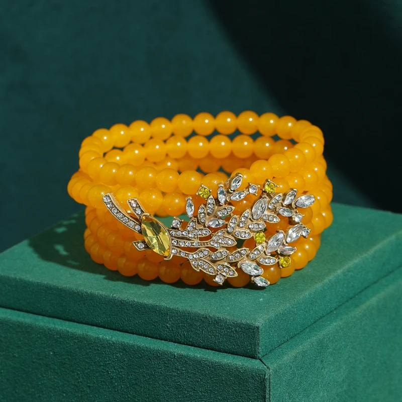 Strand Vintage Natural Beeswax Yellow Stone Beads Bracelet Antique Silver Plated Leaf Design Girl Jewelry Luxury Music Festival
Strand Vintage Natural Beeswax Yellow Stone Beads Bracelet Antique Silver Plated Leaf Design Girl Jewelry Luxury Music Festival