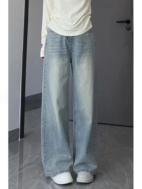 Light Wash Straight Leg Jeans Women's Spring New plus Size Loose Slimming Pear Shape Wide Leg Pants Casual High Waist Denim
Light Wash Straight Leg Jeans Women's Spring New plus Size Loose Slimming Pear Shape Wide Leg Pants Casual High Waist Denim