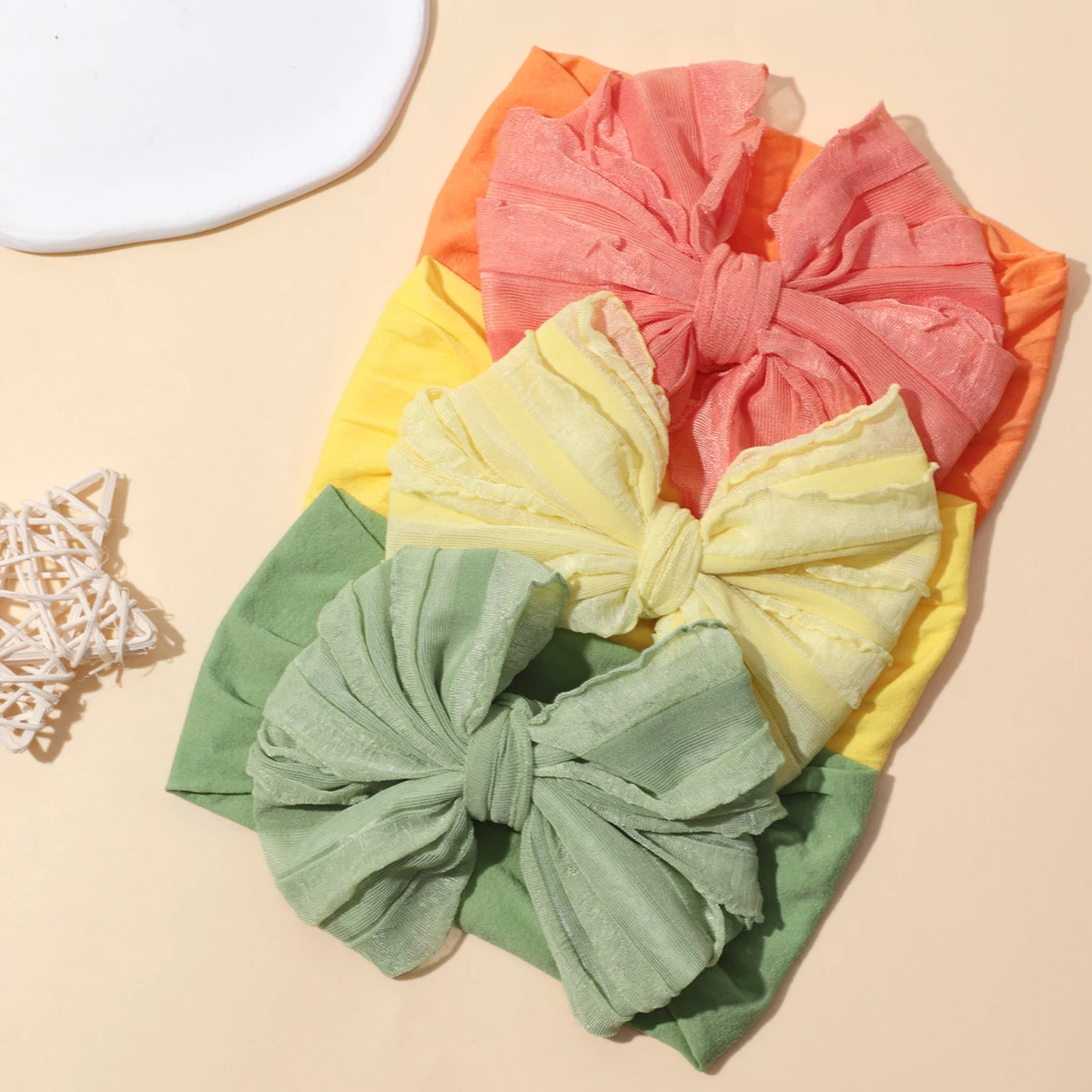 Bow Baby Headbands For Newborn Soft Elastic Nylon Hair Bands Ruffle Bow Infant Headband For Kid Girl Headwear Hair Accessories
Bow Baby Headbands For Newborn Soft Elastic Nylon Hair Bands Ruffle Bow Infant Headband For Kid Girl Headwear Hair Accessories