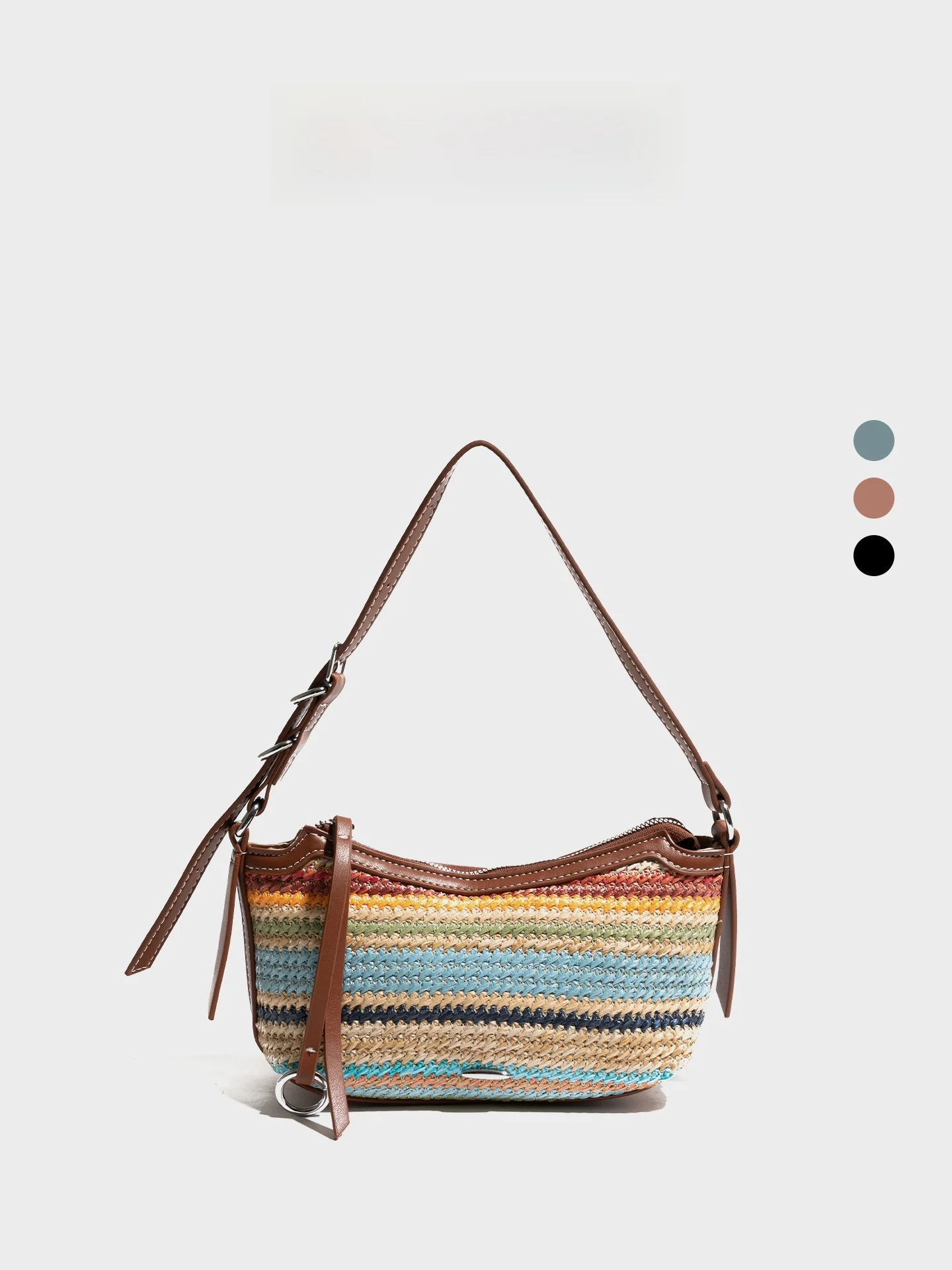 Retro Rainbow Striped Straw Woven Bag for Girls Crossbody Saddle Bag Vacation Style Fashionable Compact Phone Compatible
Retro Rainbow Striped Straw Woven Bag for Girls Crossbody Saddle Bag Vacation Style Fashionable Compact Phone Compatible