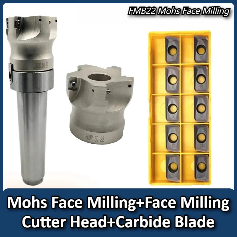 MT2 MT3 MT4 FMB22 Mohs Face Milling Handle + BAP400R 50 22 4T 63 22 4T Face Milling Cutter Head + 10pcs APMT1604 Carbide Blade
MT2 MT3 MT4 FMB22 Mohs Face Milling Handle + BAP400R 50 22 4T 63 22 4T Face Milling Cutter Head + 10pcs APMT1604 Carbide Blade