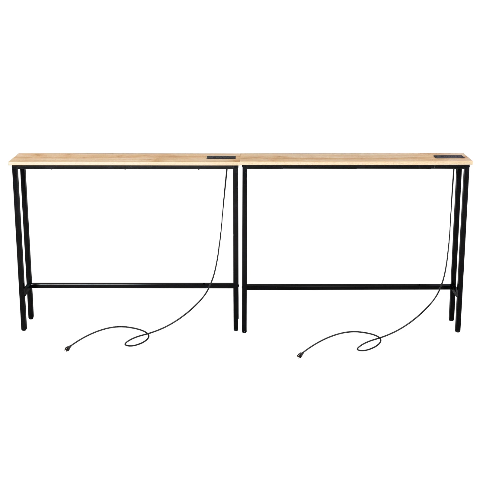 2 Pack 39.4" Narrow Console Sofa Table with Power Outlets and USB Ports, Long Couch Table with Metal Frame and Charge Station
2 Pack 39.4" Narrow Console Sofa Table with Power Outlets and USB Ports, Long Couch Table with Metal Frame and Charge Station