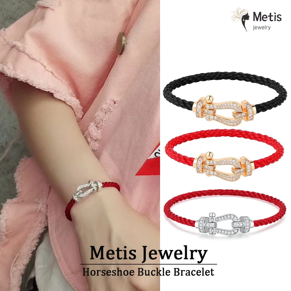 S925 Sterling Silver Large Horseshoe Buckle Bracelet Handmade Craftsmanship Exquisite Details Bring Good Luck Bracelet
S925 Sterling Silver Large Horseshoe Buckle Bracelet Handmade Craftsmanship Exquisite Details Bring Good Luck Bracelet
