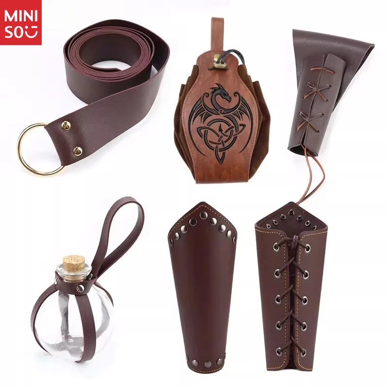 Miniso Medieval Knight Belt & Bracer Set, Vintage Armor Cosplay Accessories
Miniso Medieval Knight Belt & Bracer Set, Vintage Armor Cosplay Accessories