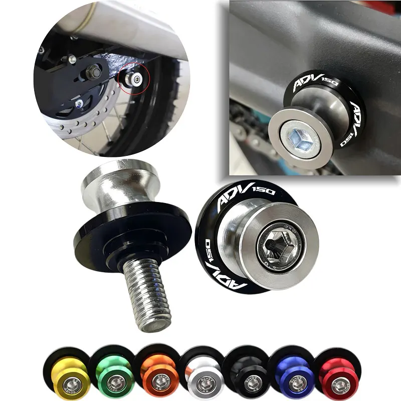 For Honda ADV150 2020-2021-2022-2023 ADV 150 Motorcycle Swingarm Spools CNC Aluminum Rear Stand Slider Protector Screws 8MM
For Honda ADV150 2020-2021-2022-2023 ADV 150 Motorcycle Swingarm Spools CNC Aluminum Rear Stand Slider Protector Screws 8MM