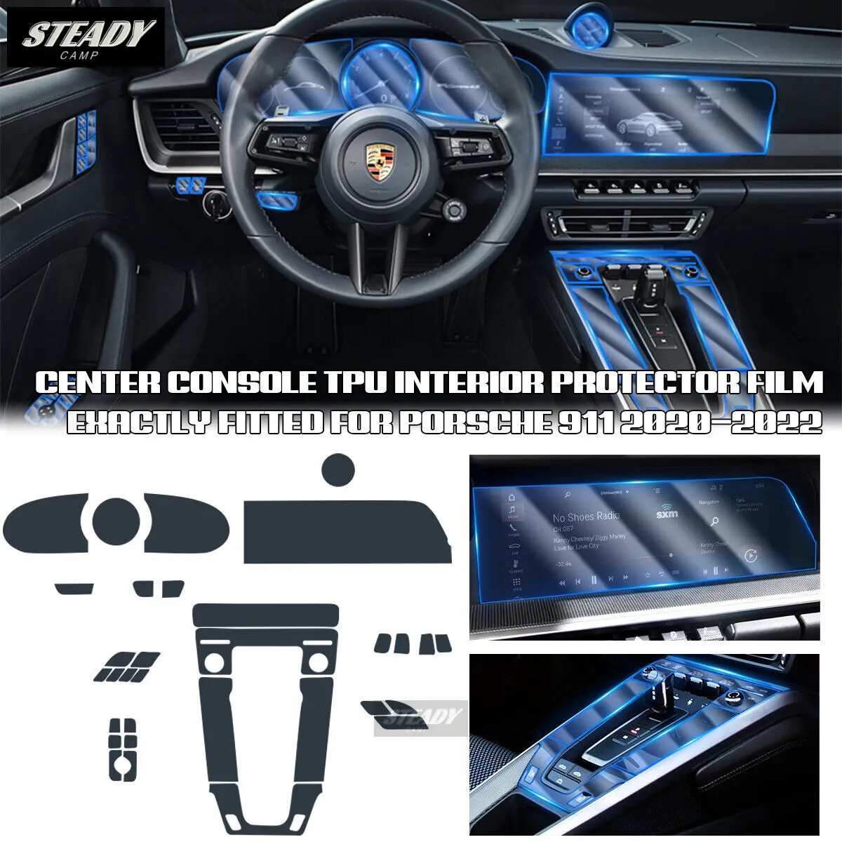 For Porsche Carrera 911 2019-2022 2023Car Interior Center Console Transparent TPU Protective Film Anti-scratch Repair Accessorie
For Porsche Carrera 911 2019-2022 2023Car Interior Center Console Transparent TPU Protective Film Anti-scratch Repair Accessorie