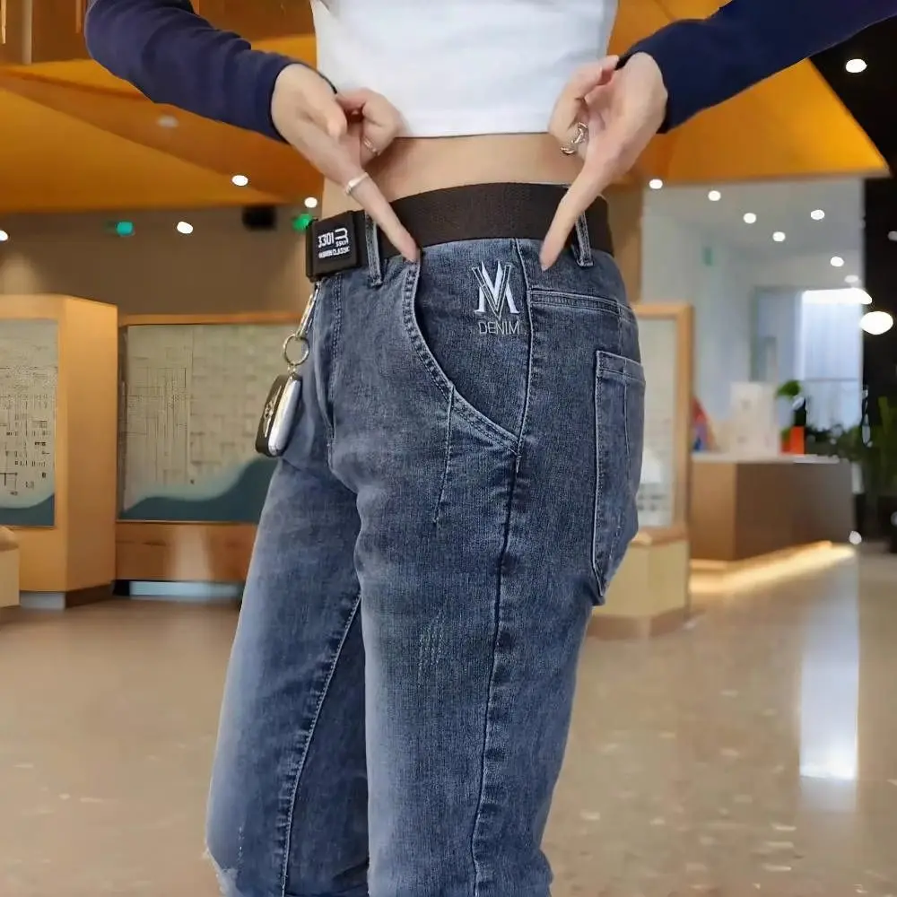 High-end Jeans Men's Summer Thin Slim-fitting Small Feet Trend New 2026 Luxury Brand Clothes Casual Pants Menswear Clothing
High-end Jeans Men's Summer Thin Slim-fitting Small Feet Trend New 2026 Luxury Brand Clothes Casual Pants Menswear Clothing