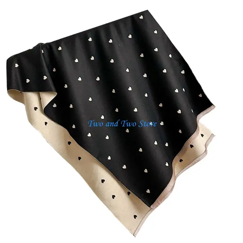 HX6F Oversized Long Scarf For Women Multiple Occasion Double Side Heart Pattern Cotton Shawl Wrap for Autumn Winter Warmth
HX6F Oversized Long Scarf For Women Multiple Occasion Double Side Heart Pattern Cotton Shawl Wrap for Autumn Winter Warmth